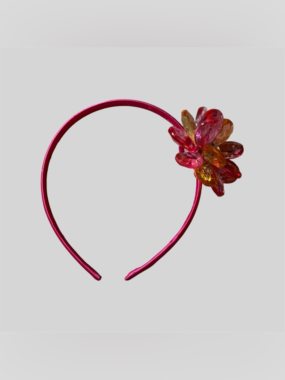 Girl’s Statement Gemmed Flower Headband